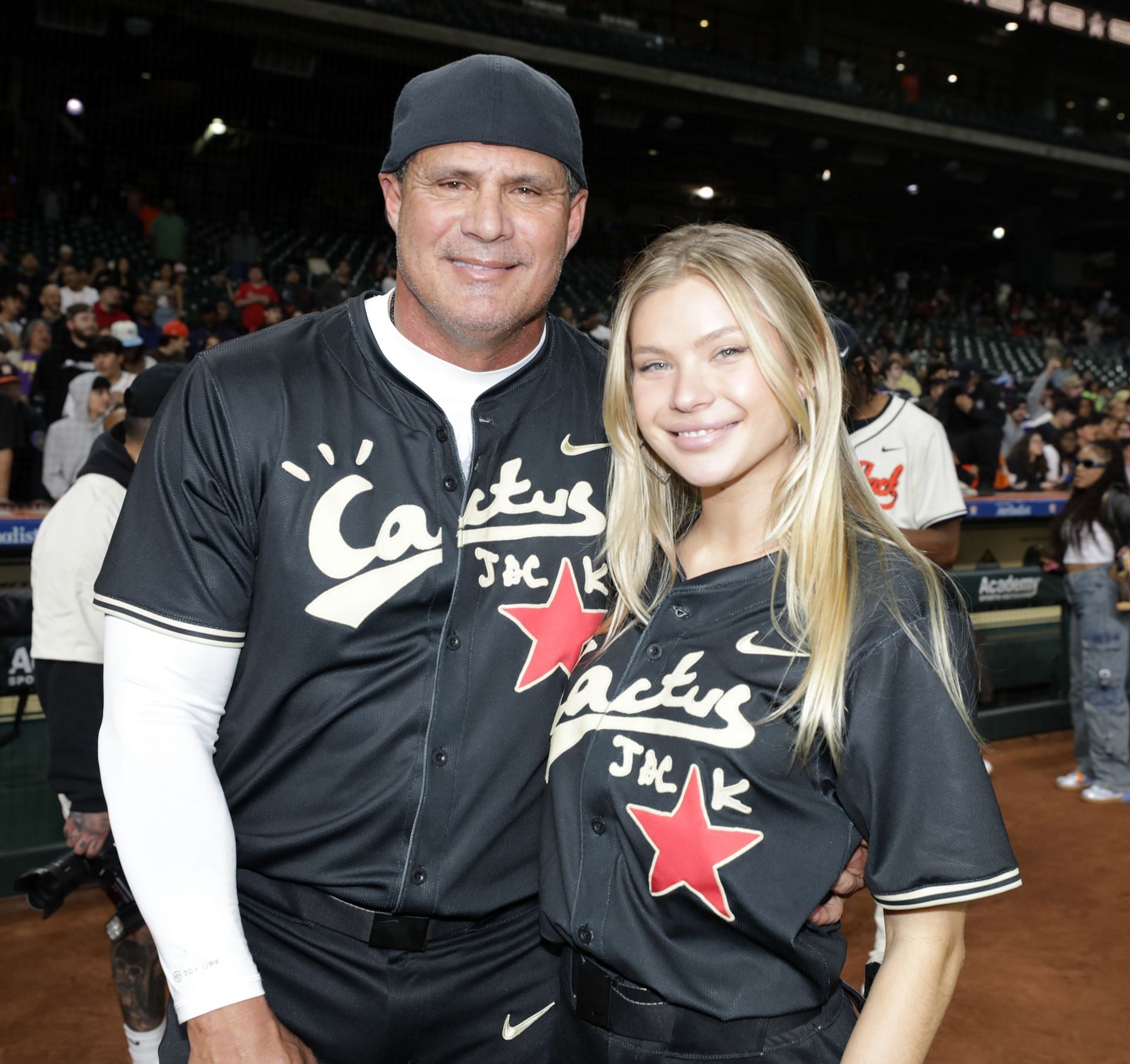 Josie and Jose Canseco - Cactus Jack HBCU Celebrity Softball Classic